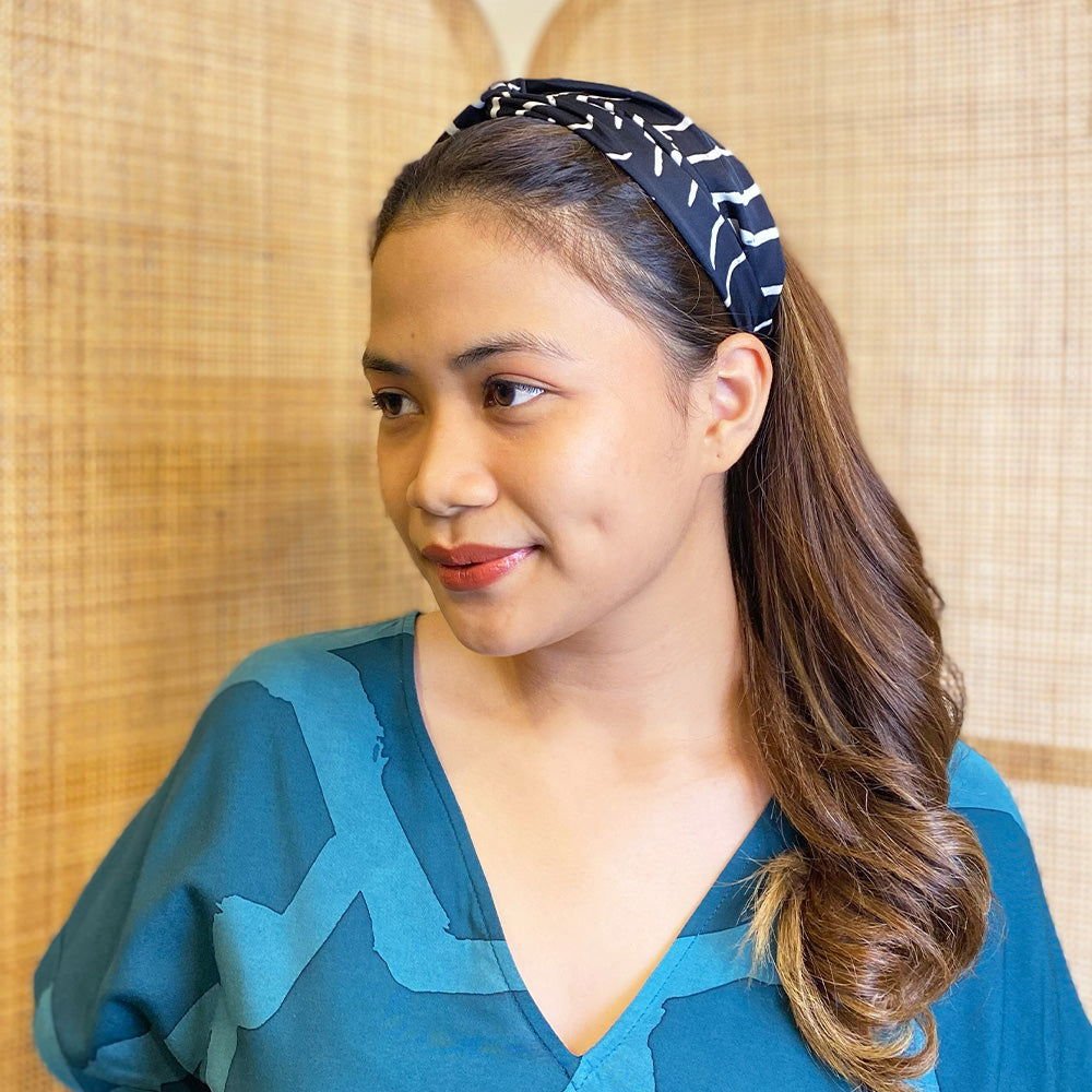 Batik Headband - Black Fern - Batik Boutique