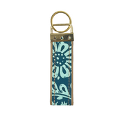 Batik Key Fob - Teal Ukir - Batik Boutique