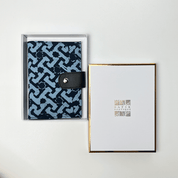 Batik + Leather Passport Cover - Midnight Arabesque - Batik Boutique