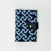 Batik + Leather Passport Cover - Midnight Arabesque - Batik Boutique