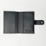 Batik + Leather Passport Cover - Midnight Arabesque - Batik Boutique