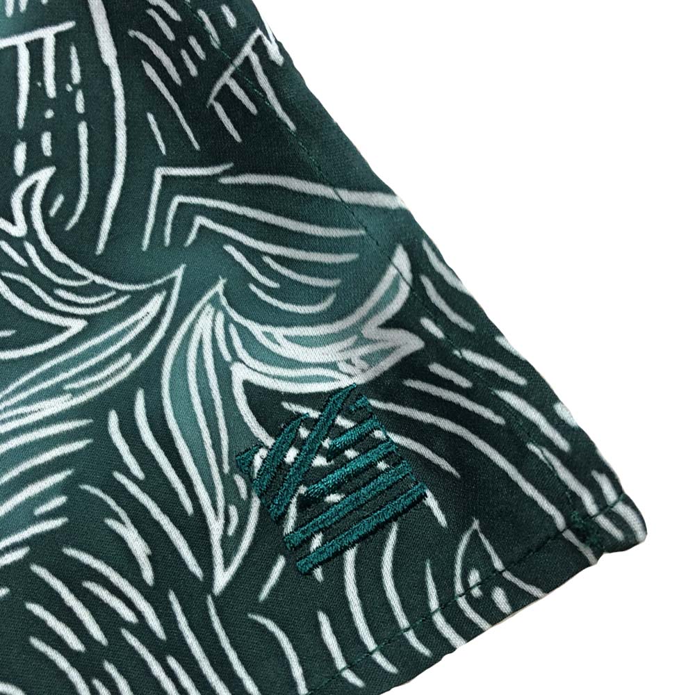 Batik Neck Tie & Pocket Square (Silk Cotton) - Teal Driftwood - Batik Boutique