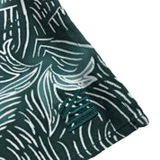 Batik Neck Tie & Pocket Square (Silk Cotton) - Teal Driftwood - Batik Boutique