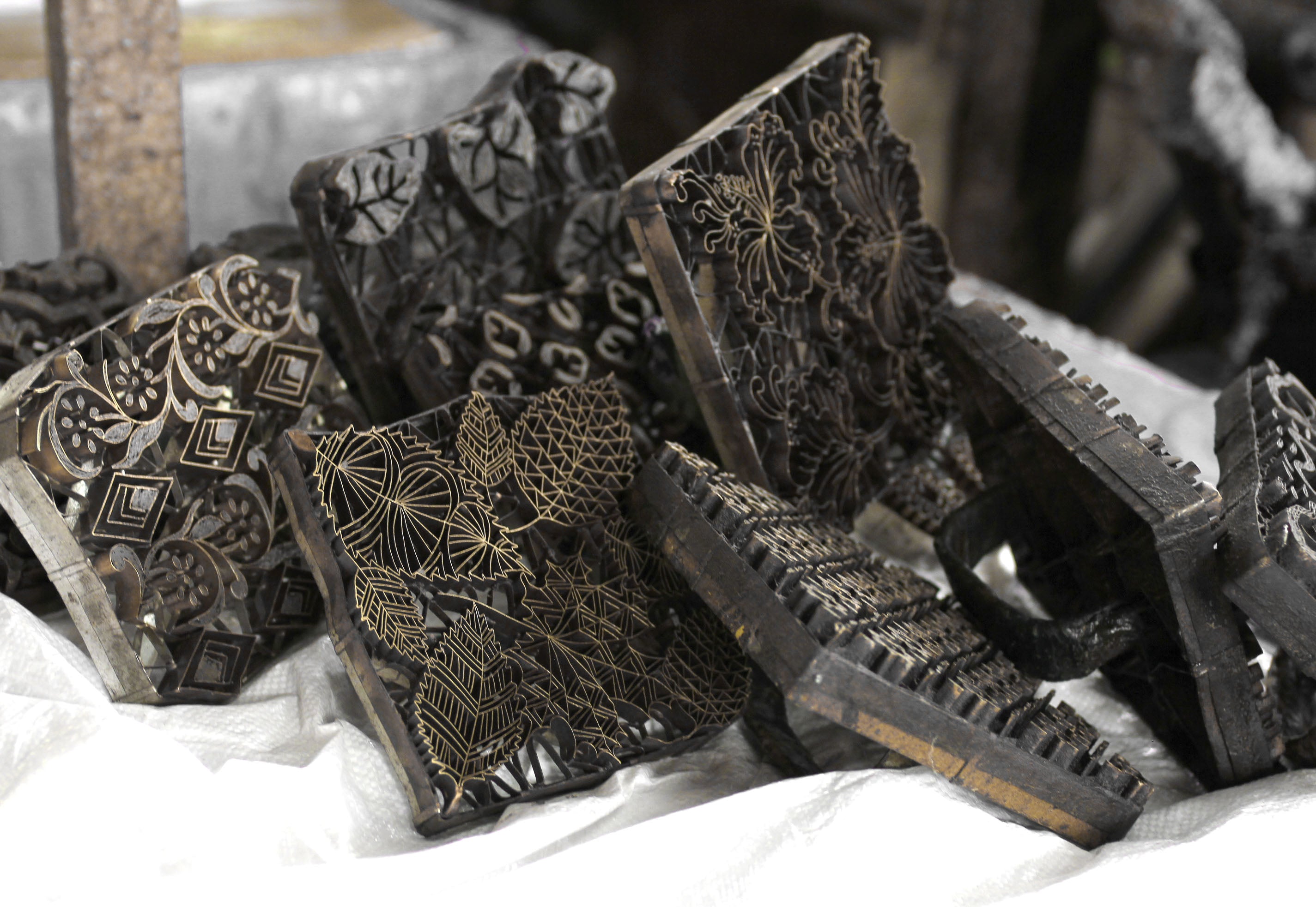 Traditional batik tools used to create intricate handmade textile patterns.