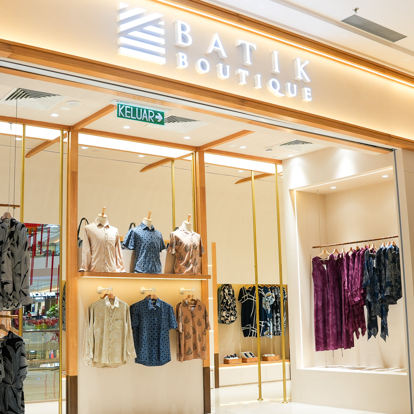 Batik boutique storefront  