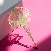 Embrace Jewellery - Ginkgo Biloba Gold Brooch 3