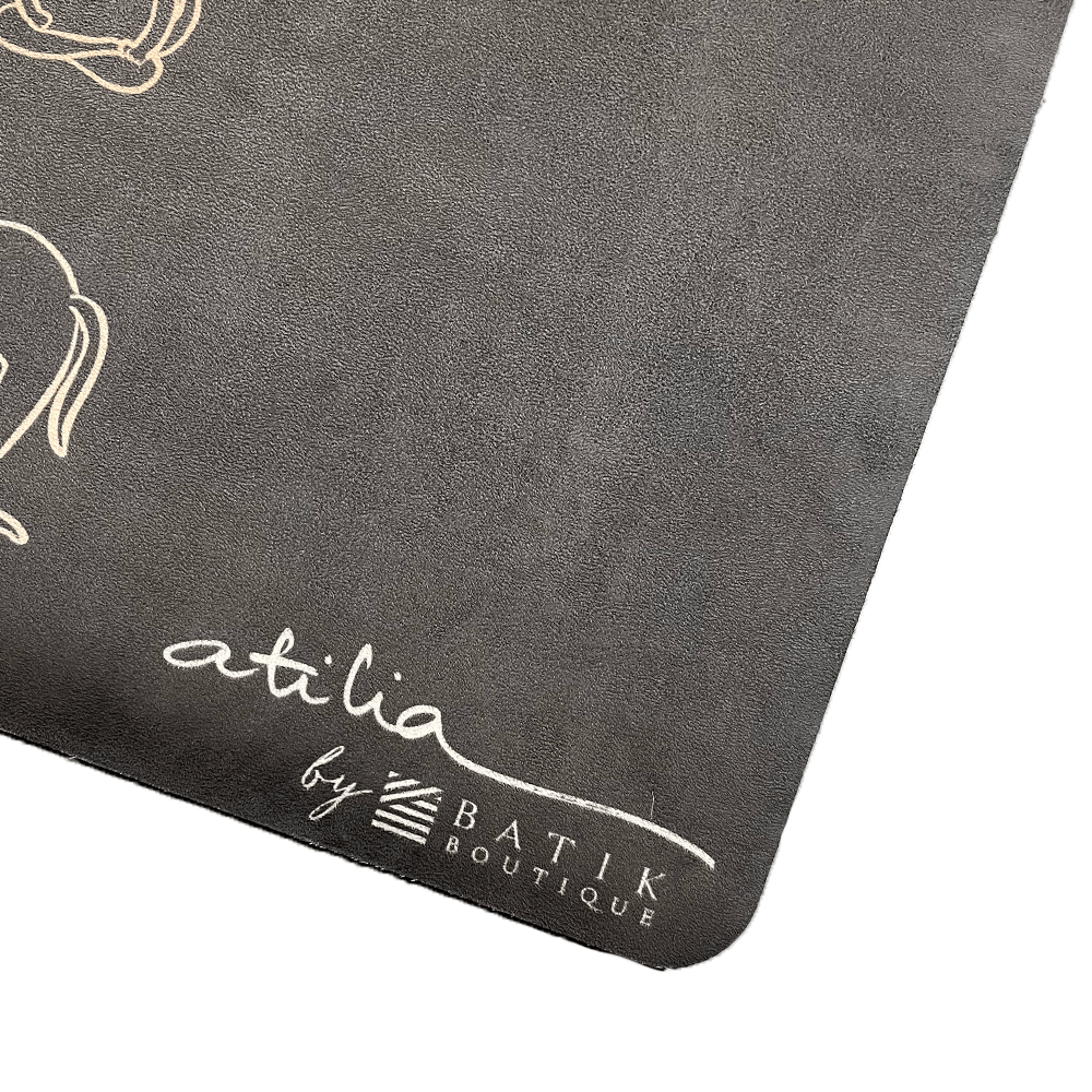 Home Yoga Mat - Jet Cat Yogis - Batik Boutique