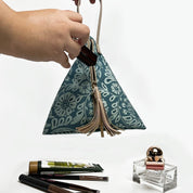Ketupat bad in teal ukir 