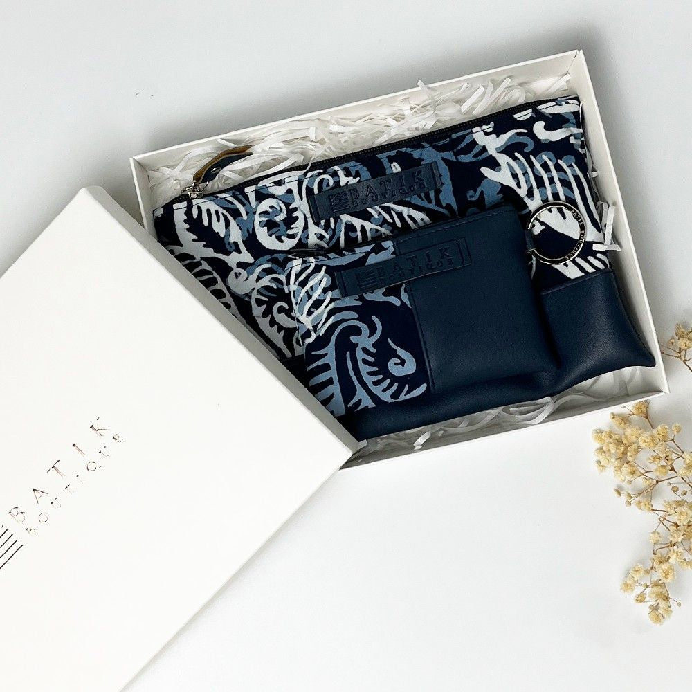 Blue nautical fern organizer show in the box