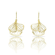 ginko gold plated earrings embrace 